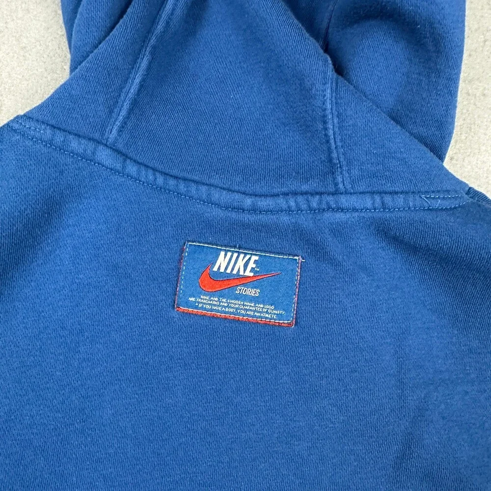 Nike Hoodie Men 2XL Blue Super Flight Stories Pullover Sweatshirt Stars XXL *